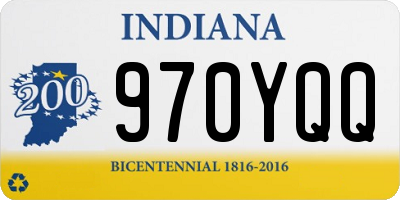 IN license plate 970YQQ