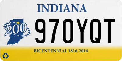 IN license plate 970YQT