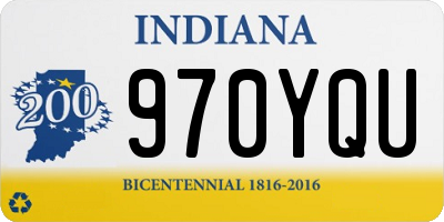 IN license plate 970YQU