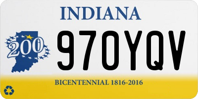 IN license plate 970YQV