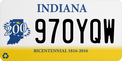 IN license plate 970YQW