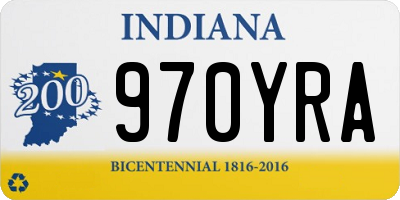 IN license plate 970YRA