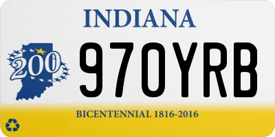 IN license plate 970YRB