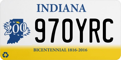 IN license plate 970YRC