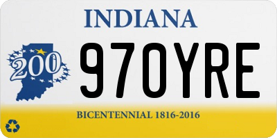 IN license plate 970YRE