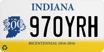IN license plate 970YRH