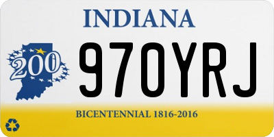 IN license plate 970YRJ