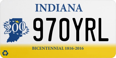 IN license plate 970YRL