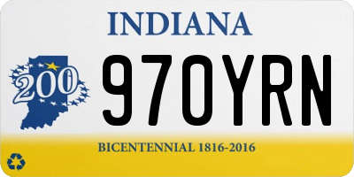 IN license plate 970YRN