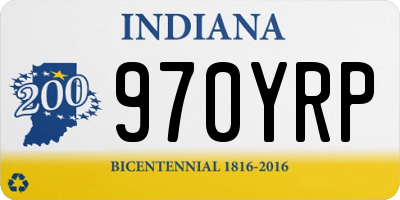 IN license plate 970YRP