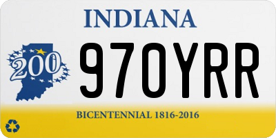 IN license plate 970YRR