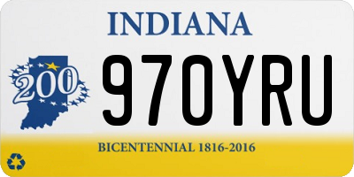 IN license plate 970YRU