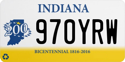 IN license plate 970YRW