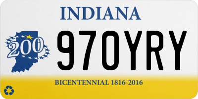 IN license plate 970YRY