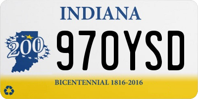 IN license plate 970YSD