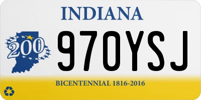 IN license plate 970YSJ