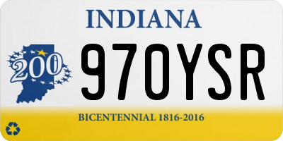 IN license plate 970YSR