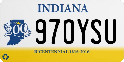 IN license plate 970YSU