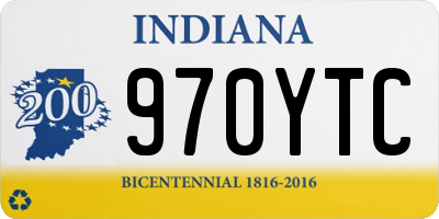 IN license plate 970YTC