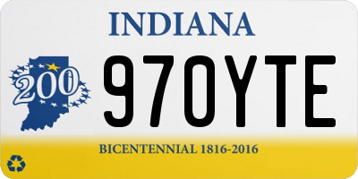 IN license plate 970YTE
