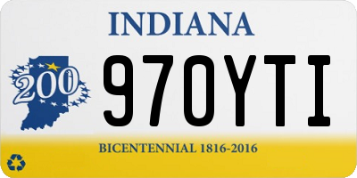 IN license plate 970YTI