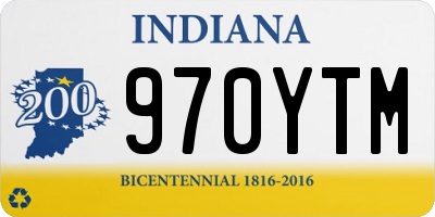 IN license plate 970YTM