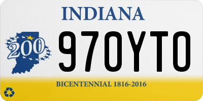 IN license plate 970YTO