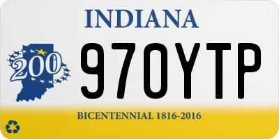 IN license plate 970YTP