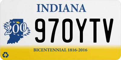 IN license plate 970YTV