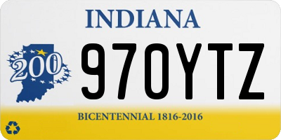 IN license plate 970YTZ