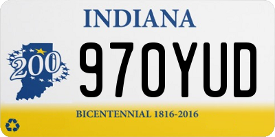 IN license plate 970YUD