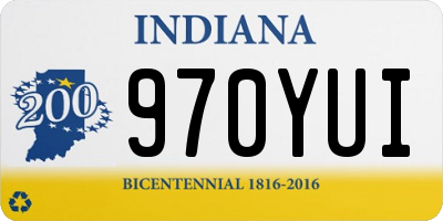 IN license plate 970YUI