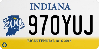 IN license plate 970YUJ
