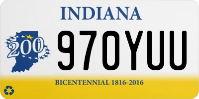 IN license plate 970YUU