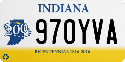 IN license plate 970YVA