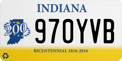 IN license plate 970YVB