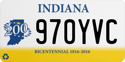 IN license plate 970YVC
