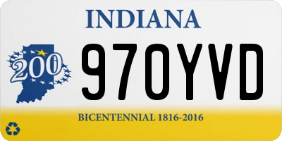 IN license plate 970YVD