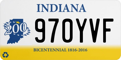 IN license plate 970YVF