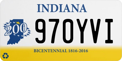 IN license plate 970YVI