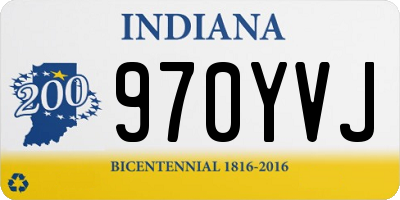 IN license plate 970YVJ