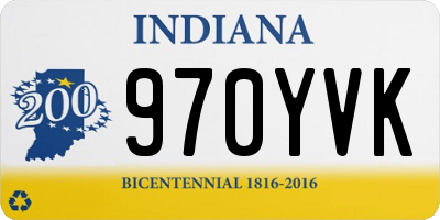 IN license plate 970YVK