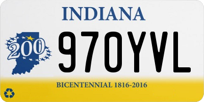 IN license plate 970YVL