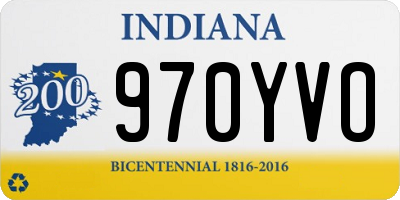 IN license plate 970YVO