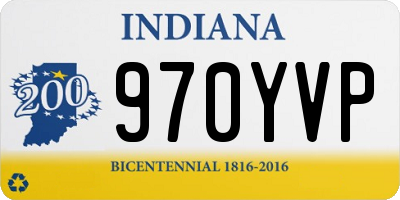 IN license plate 970YVP