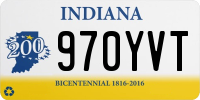 IN license plate 970YVT