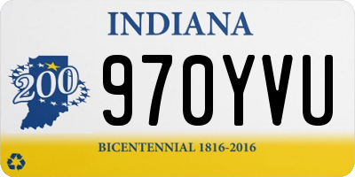 IN license plate 970YVU