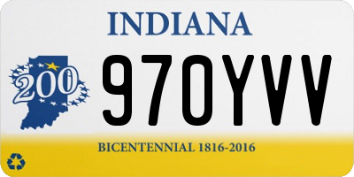 IN license plate 970YVV