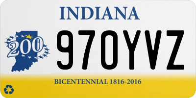 IN license plate 970YVZ