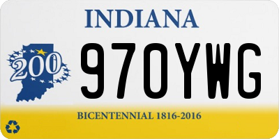 IN license plate 970YWG
